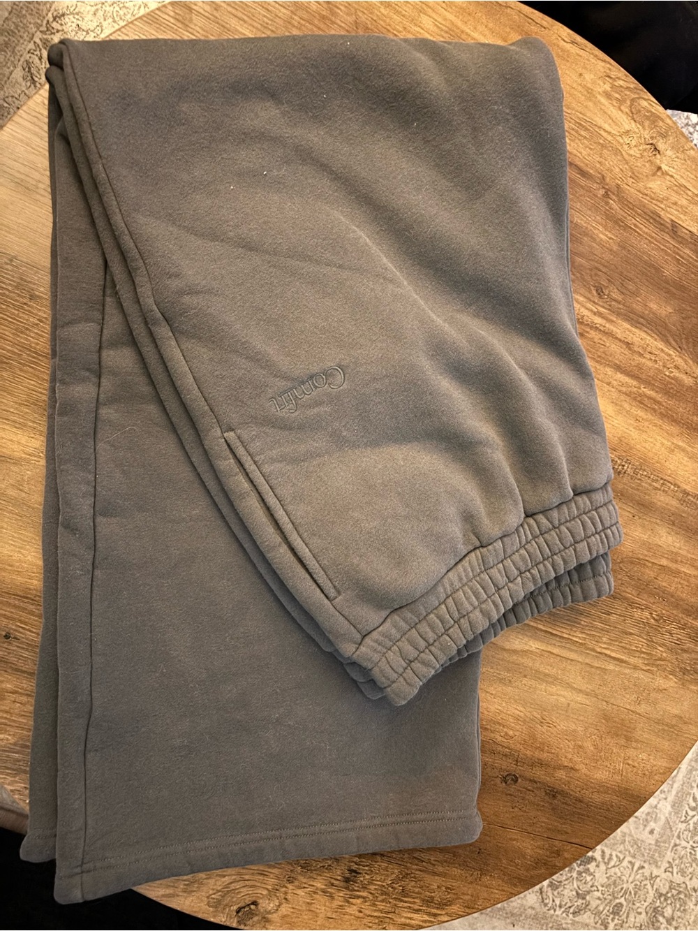 Comfrt Charcoal Gray Fleece Joggers